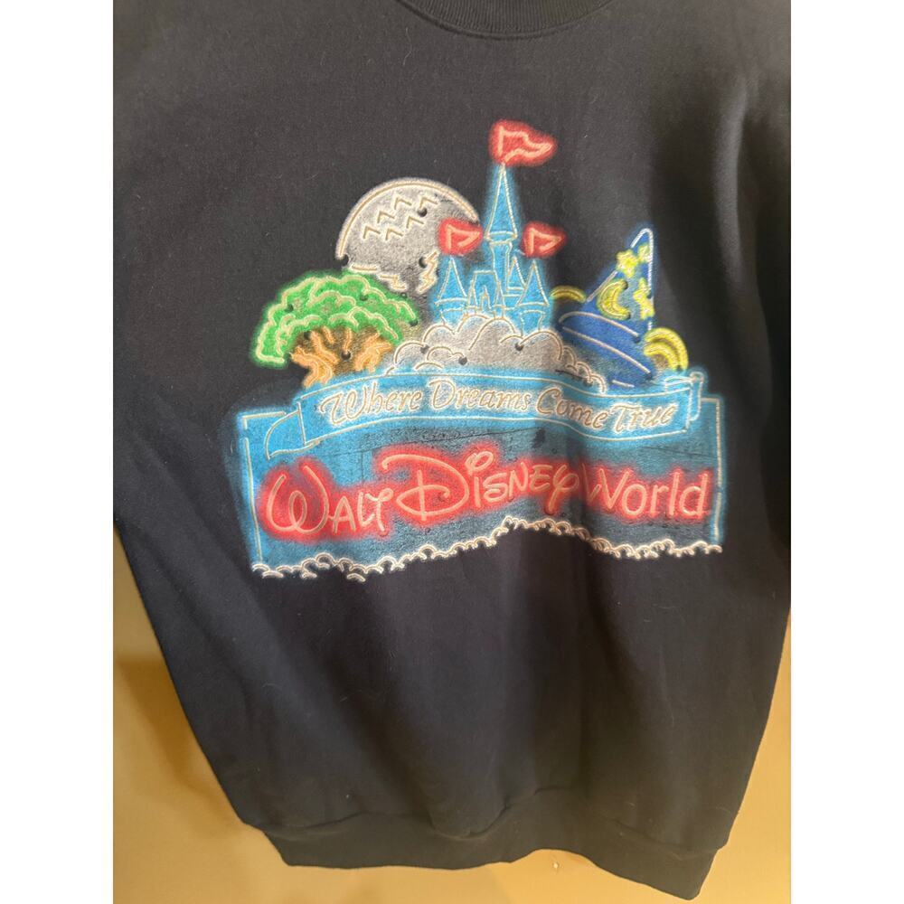 Walt Disney resort Disney 
Neon puffer sweatshirt size‎ S